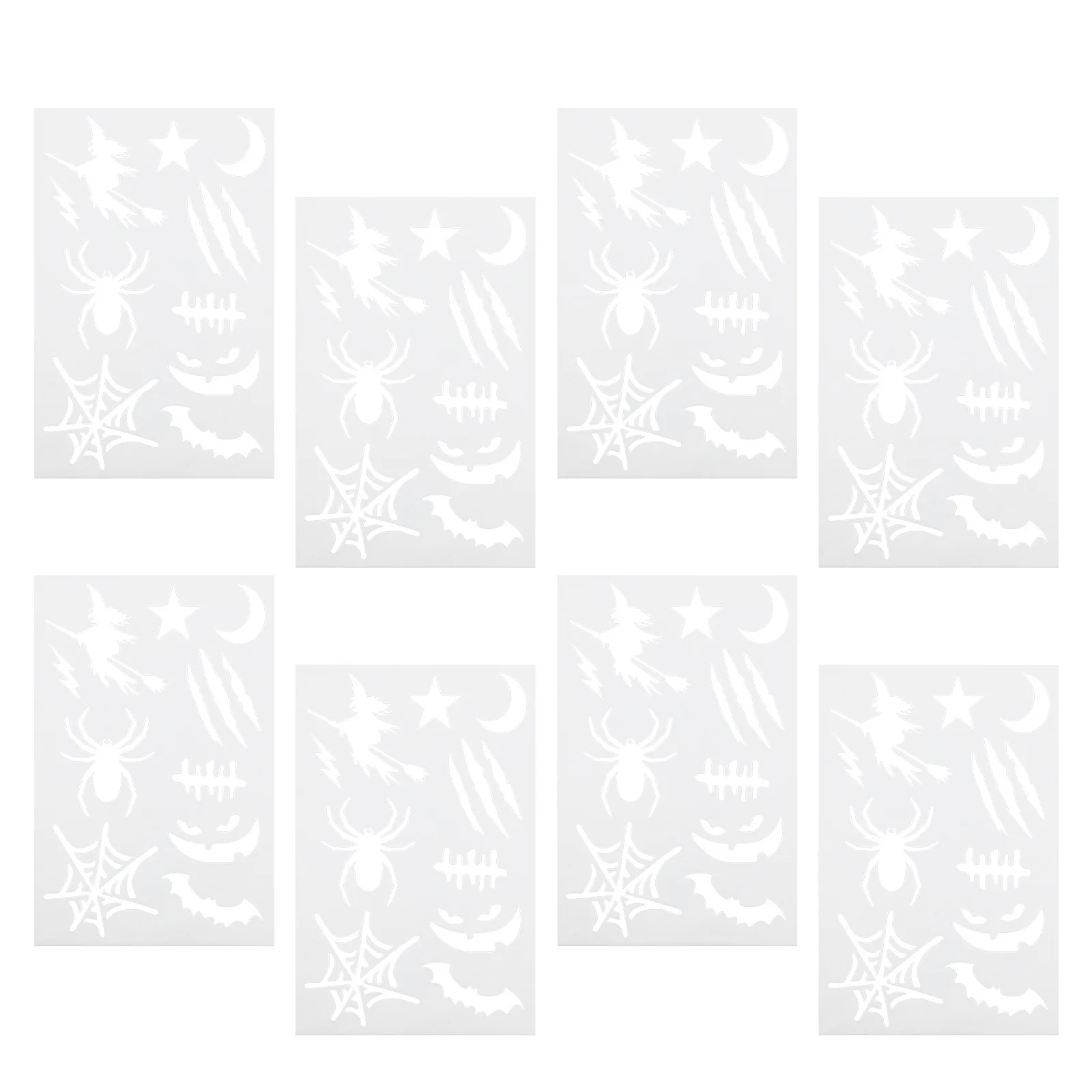 

20Pcs Halloween Painting Stencils Reusable Soft PP Drawing Templates DIY Body Art Hollow Decor Supplies Halloween Stencil