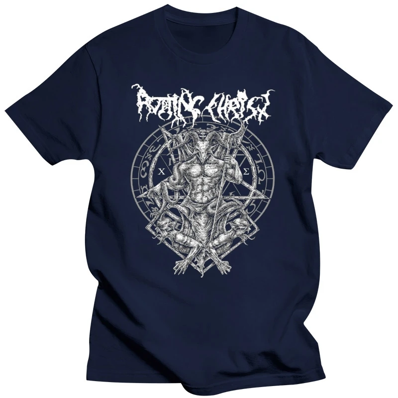 Customize Tee Shirts Regular Rotting Christ Hellenic Crew Neck Short-Sleeve Mens Tee Shirt Cotton  Casual  mens t shirts