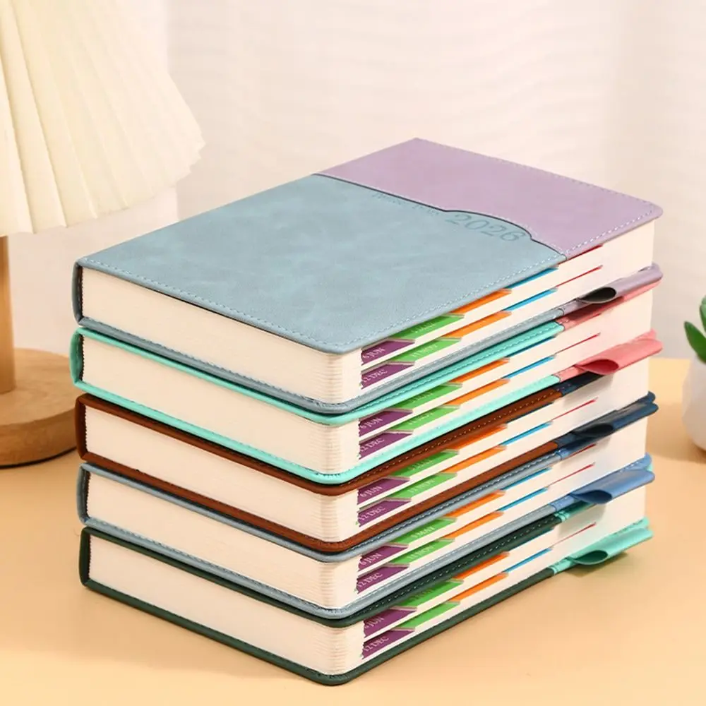365 Days 2026 Schedule Planner Notepad Thick Paper English A5 Agenda Planning Notebook Efficient Organization Wear-resistant
