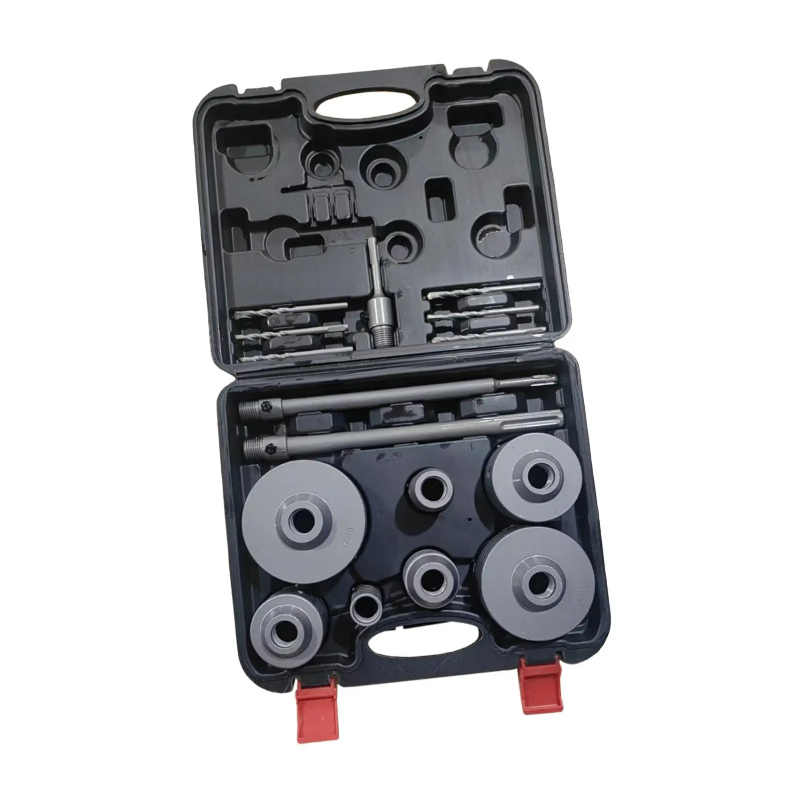 16 Pieces Concrete Hole Saw Kit for Cement Brick Wall Versatile Accessory 30mm 40mm 50mm 65mm 80mm 100mm 110mm with Storage Box