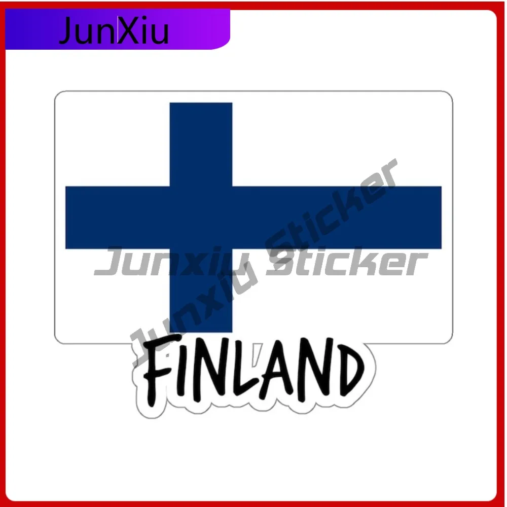

Finland Flag Stickers Cover Scratches Sticker Accessories Camper Windshield Bumper Truck Suitcase Laptop Decal Decoration Sticke