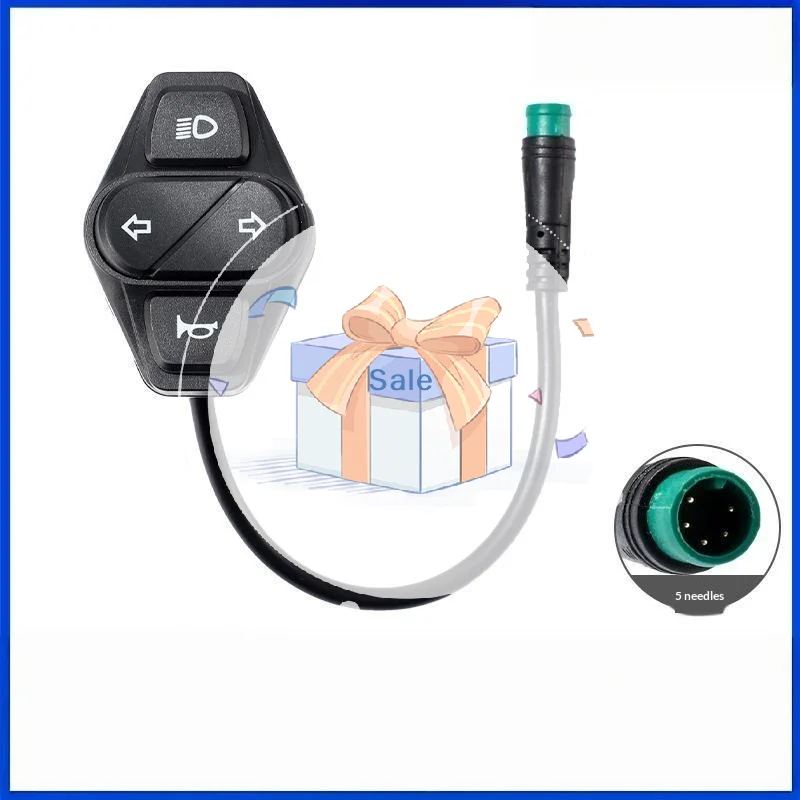 5-Pin Steering Switch Headlight Switch Horn Switch Left And Right Switch For Kukirin G2 Master E-Scooter Replacement Parts