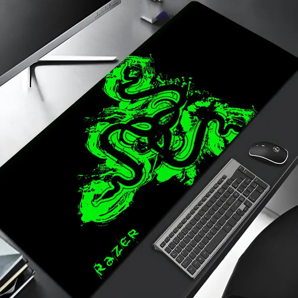 Imagem -05 - Razer Gaming Mouse Pad com Borda de Bloqueio Grande Arte de Borracha Mousepad Laptop Desk Mat Grande Computer Gamer Escritório