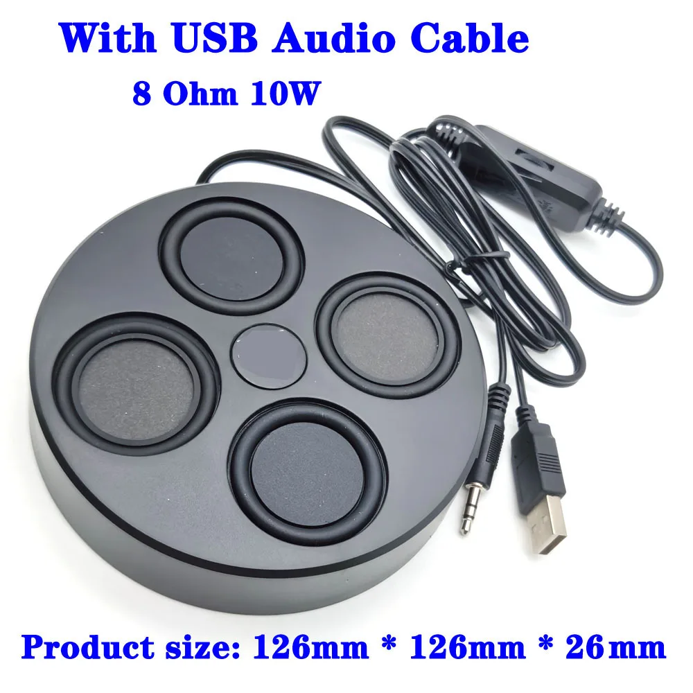 Atracción magnética sonido externo escritorio ordenador sonido envolvente Mini USB juego de altavoces DIY juego de altavoces de escritorio 8 Ohm 10W