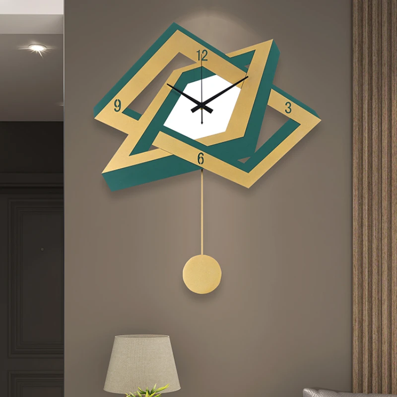 

Clock Wall Clock Living Room Household Large Wall Decoration Hanging Quartz Clock Modern Simple Clock Creative Silent Clock