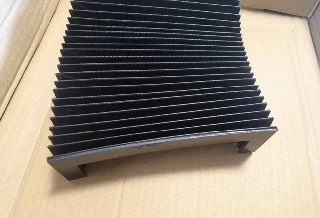 Custom made T12 accordion bellows, Width 245 mm x Height 50 mm x Lmax 250 mm