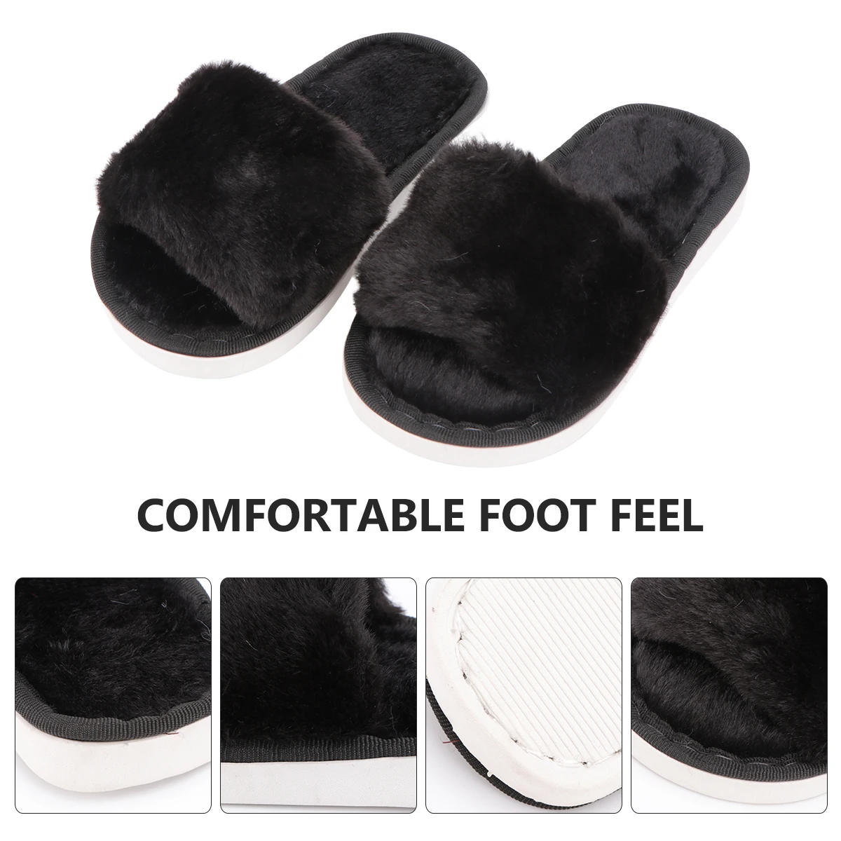 

Children Cotton Slippers Warm Soft Indoor Home Footwear Winter Kids Shoes White Baby Mop Comfortable AntiSlip Breathable