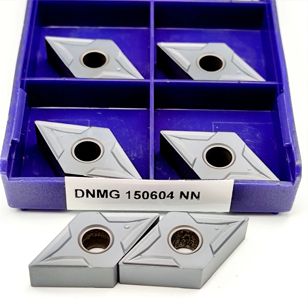 10 peças dnmg150608 dnmg150604 nn lt10 inserções de carboneto torno cnc ferramenta de torneamento externo carboneto para aço dnmg 150608 150604