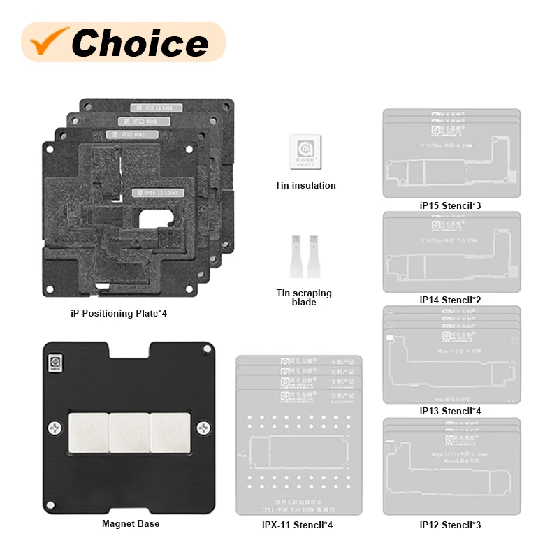 amaoe-x-15promax-plantation-18-stbbles-ensemble-universel-24-in1-012mm-telephone-portable-magnetique-cpu-bga-reballing-plate-forme-kit