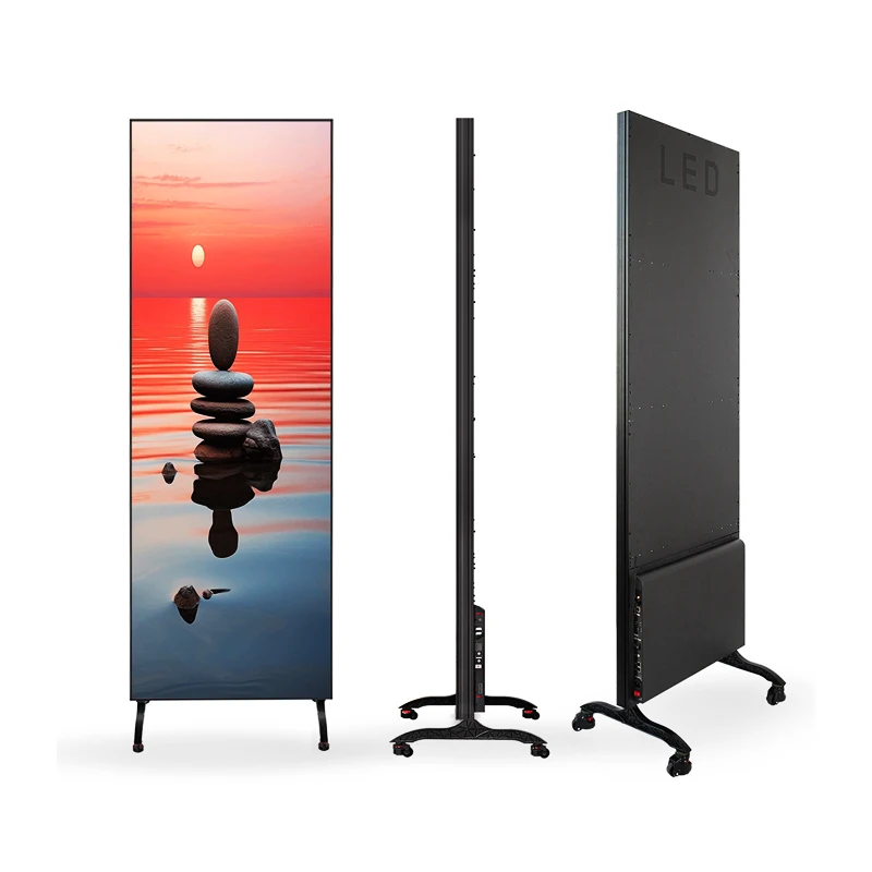 Penghalang Air Untuk Produk Layar LED Kustom P1.25 P1.56 P1.86 P2 P2.5 P4 Layar Poster LED Digital Dalam Ruangan 1920x640 Lipat