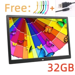 Good gift 15/14 Inch LED Backlight HD1280*800 Full Function Digital Photo Frame Electronic Album digitale Picture Music Video