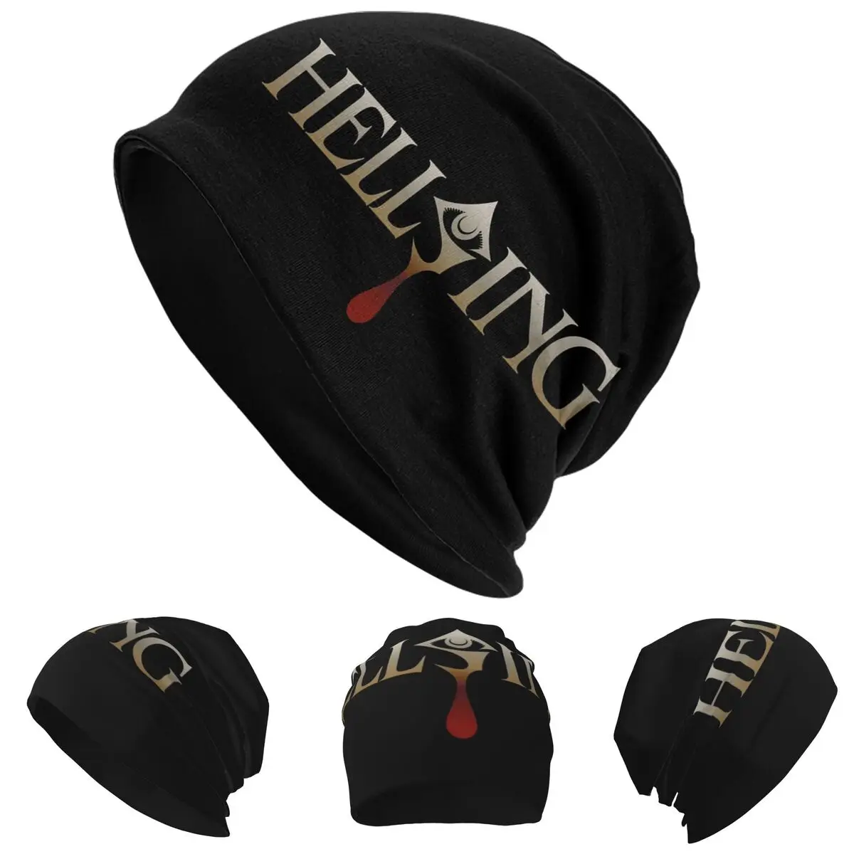 

Alucard Hellsing Manga Skullies Beanies Hats Warm Autumn Winter Outdoor Cap Knitted Bonnet Caps for Unisex Adult