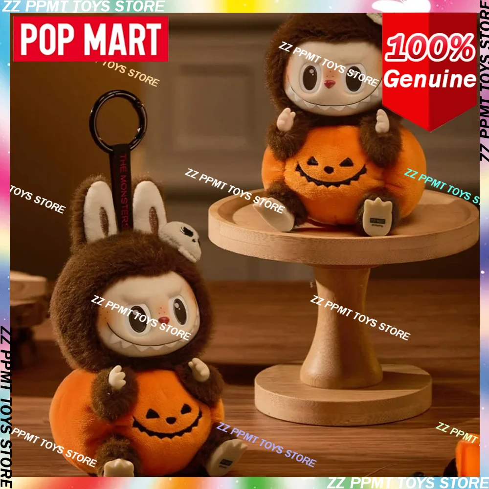 

POP MART LABUBU THE MONSTERS Happy Halloween Party Series, оригинальная подвеска в виде тыквы, слепая коробка, фигурки, подарки-сюрпризы