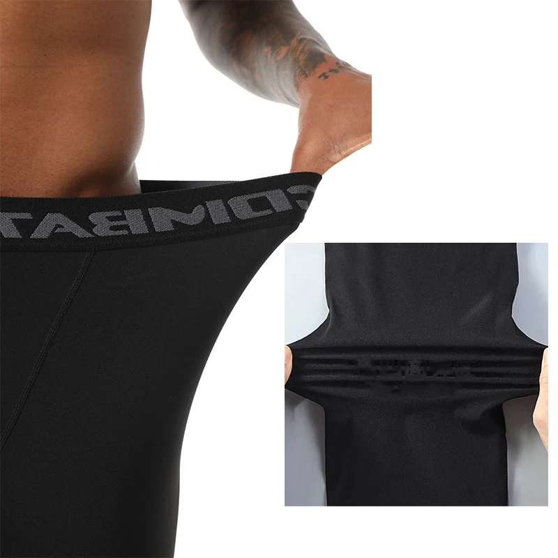 Men Compression Tight Leggings Running Sports Male Workout Bottoms Trousers Jogging Dry Yoga Pants Quick Fitness Training