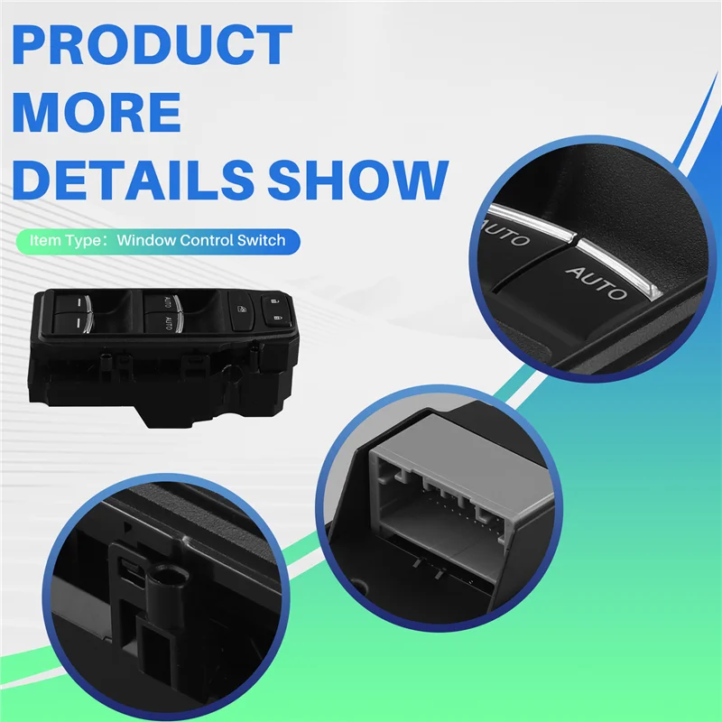 

ABQB-электрический переключатель окна, регулятор управления стеклом, переключатель стеклоподъемника для Honda Crown Road URV 35750-THA-H51