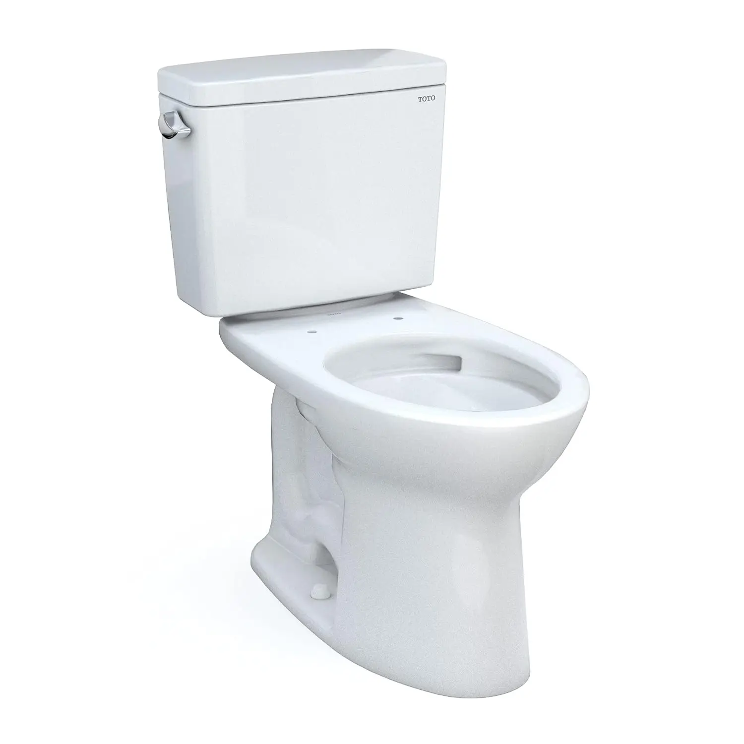 

Drake Two-Piece Elongated 1.6 GPF Universal Height TORNADO FLUSH Toilet with CEFIONTECT, Cotton White -, Customized