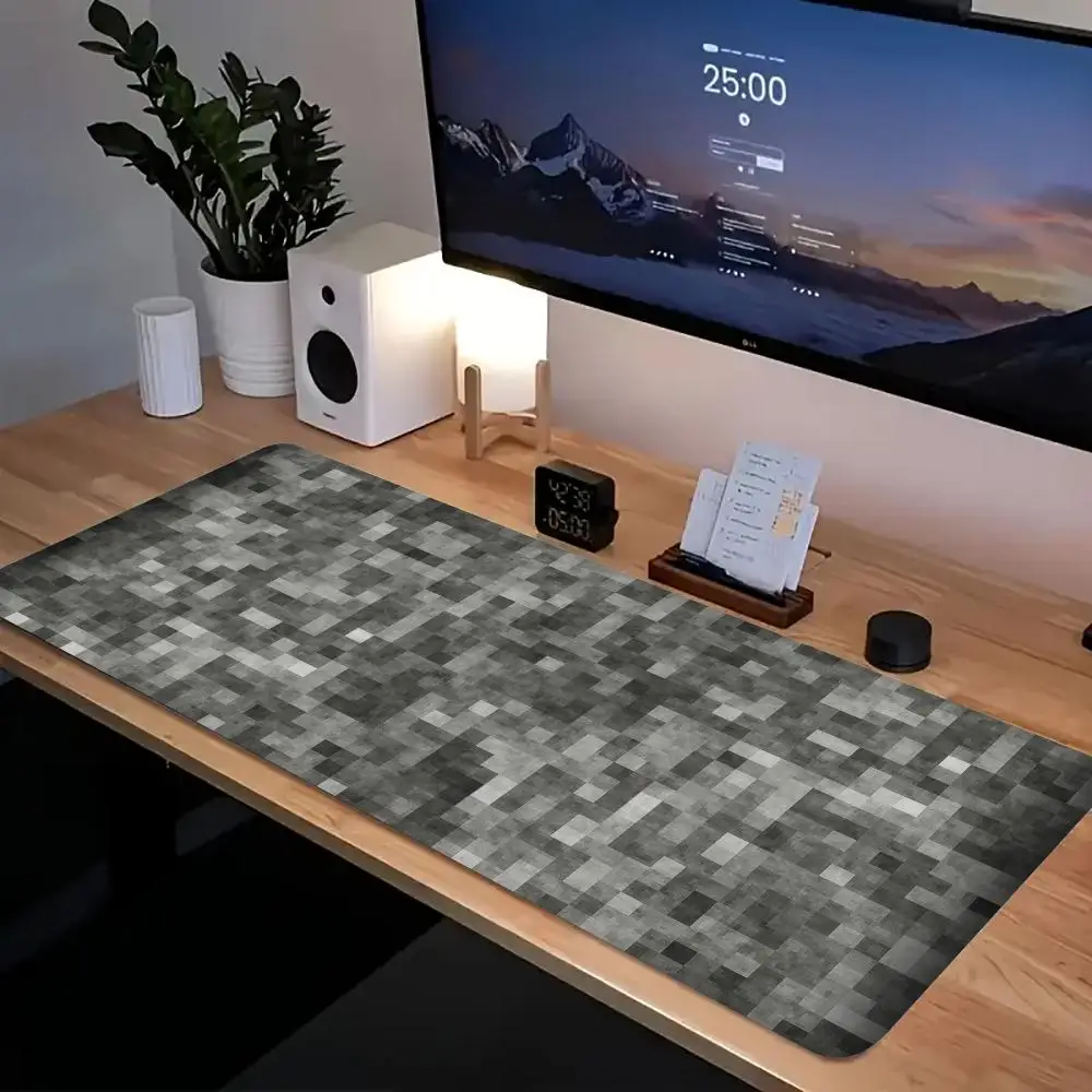 

Block art Mouse Pad XXL Computer Accessories Office Game Table Mats Rubber Anti-slip Gaming Keyboard Mousepads Desk Pads 400X900
