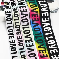 2/5/10Meters Nylon Elastic Band Colorful Love Rubber Bands for Garment Pants Waistband Belt Stretch Tape DIY Sewing Accessories