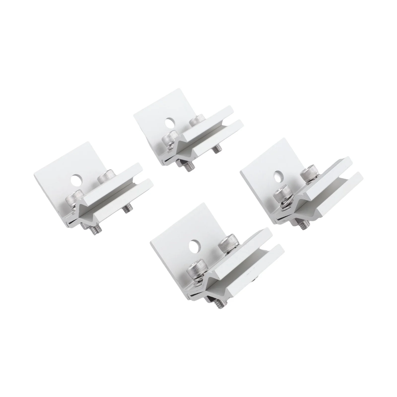 /4 /Pack /Aluminum Alloy Solar Panel Mounting Bricks For For For Tile Roof Photovoltaic Clamp Fixture With Stainless Steel Screw