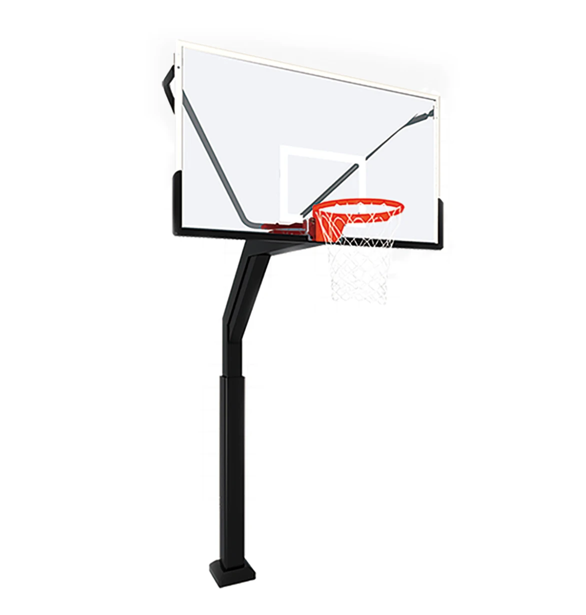New Popularity Fixed Single Arm Basketball Hoop Basketball Stand
