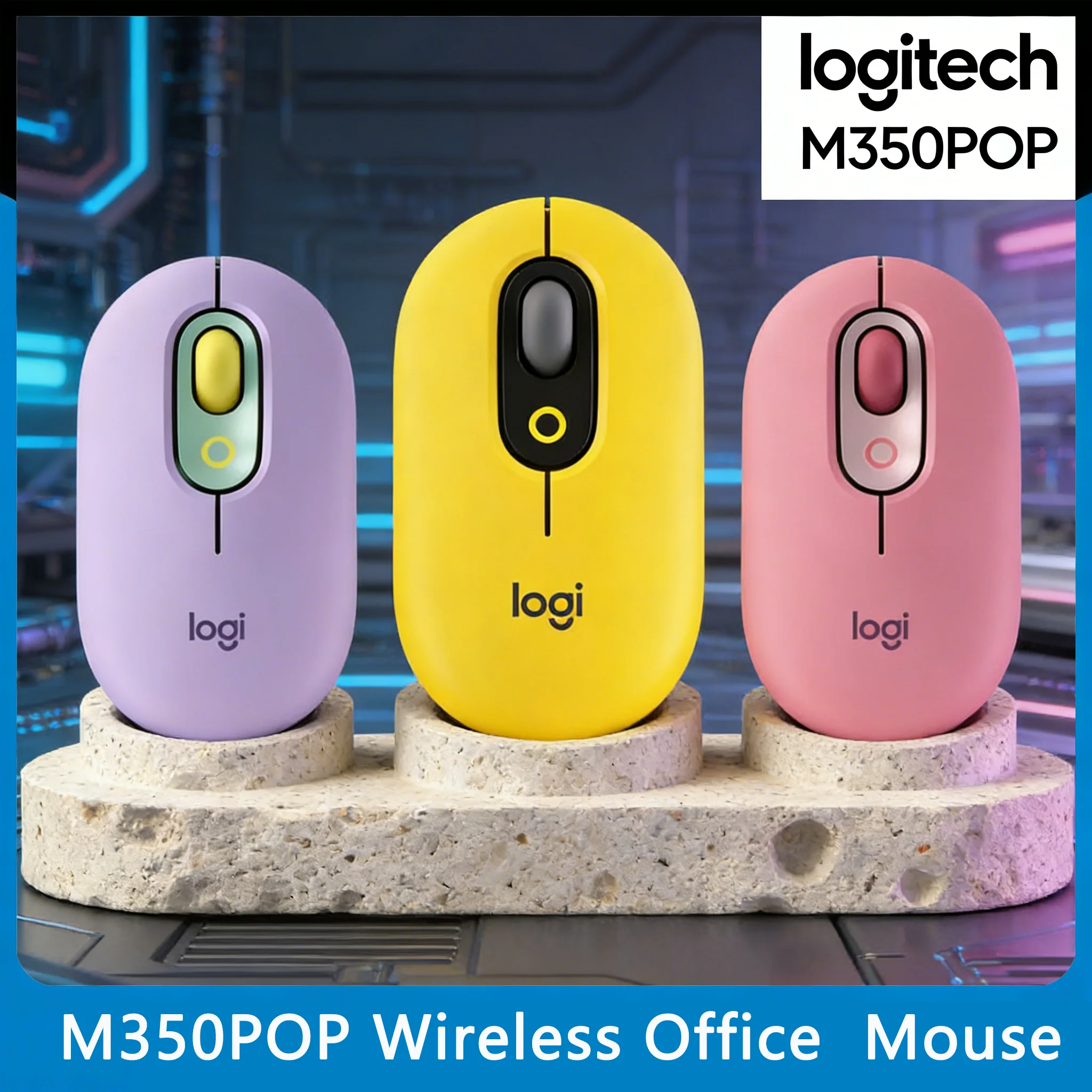 

Logitech M350 /M350POP Wireless Mouse Bluetooth USB Dual-Mode Multi-Device Connection