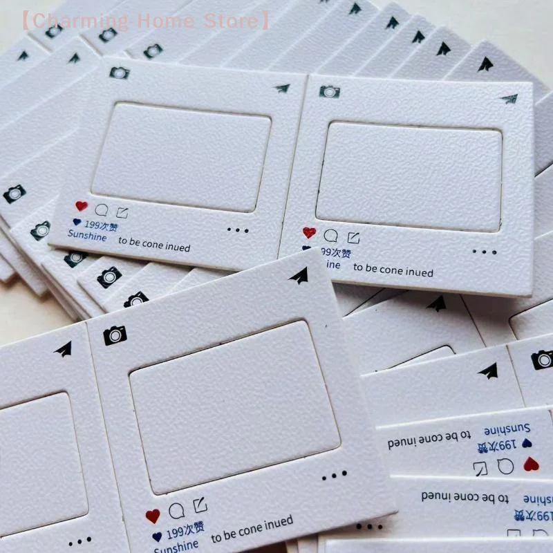 【M】10PCS Copy Key Ring Clips 135 Reversible Holographic Paper Clips Gift Presentation Positive And Negative Clips