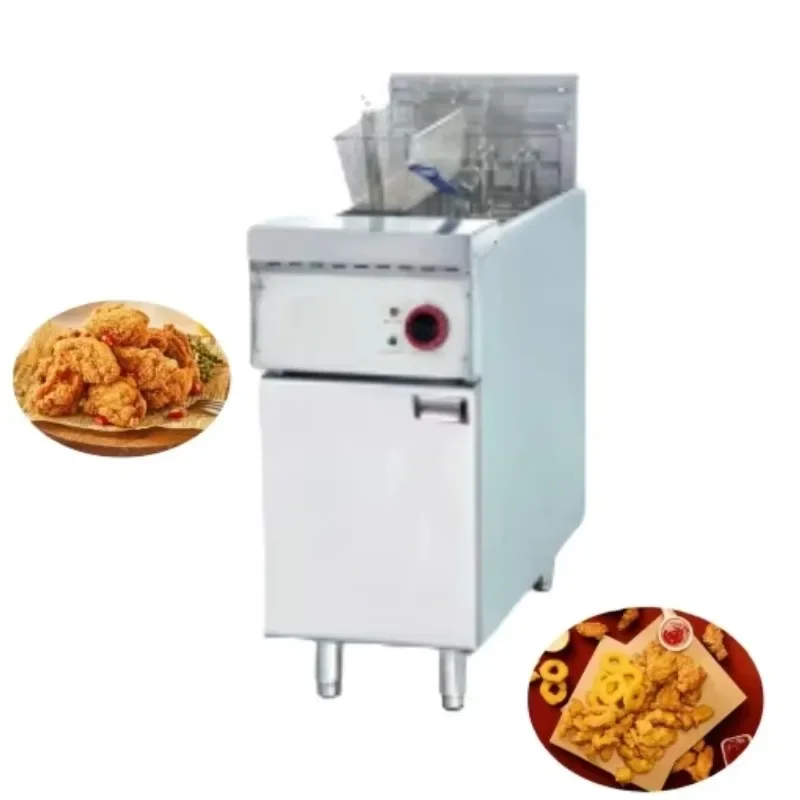 Electric Single Double Tank Free Standing Fried Chicken Fryer Machine  Deep Fryer Potato Chip Fryer