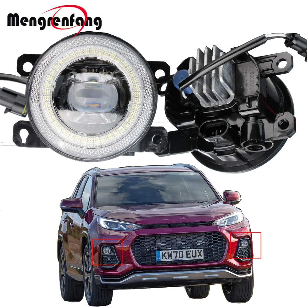 2IN1 Function 30W H11 Car LED Fog Light Assembly Angel Eye Daytime Running Lamp DRL For Suzuki Across 2019 2020 2021 2022 2023