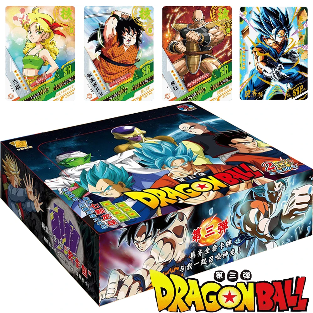 

Original Little Dinosaur Dragon Ball Card For Children Son Goku Piccolo Krillin Bulma Limited Game Collection Card Table Gifts