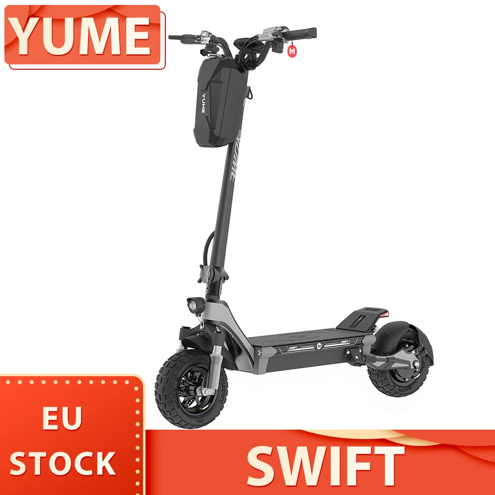 YUME SWIFT Electric Scooter 10 inch All Terrain Tubeless Tire 1200W Brushless Motor 48V 22.5Ah Battery 32mph Max Speed E-Scooter