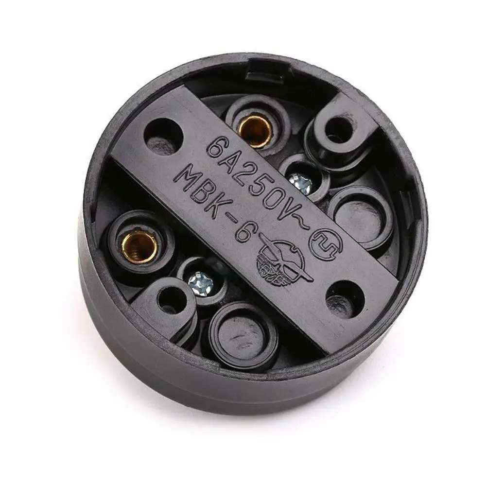 Picture 4: Round Old-fashioned Surface 6A Button Switch Light Single-control Switch Toggle Switch