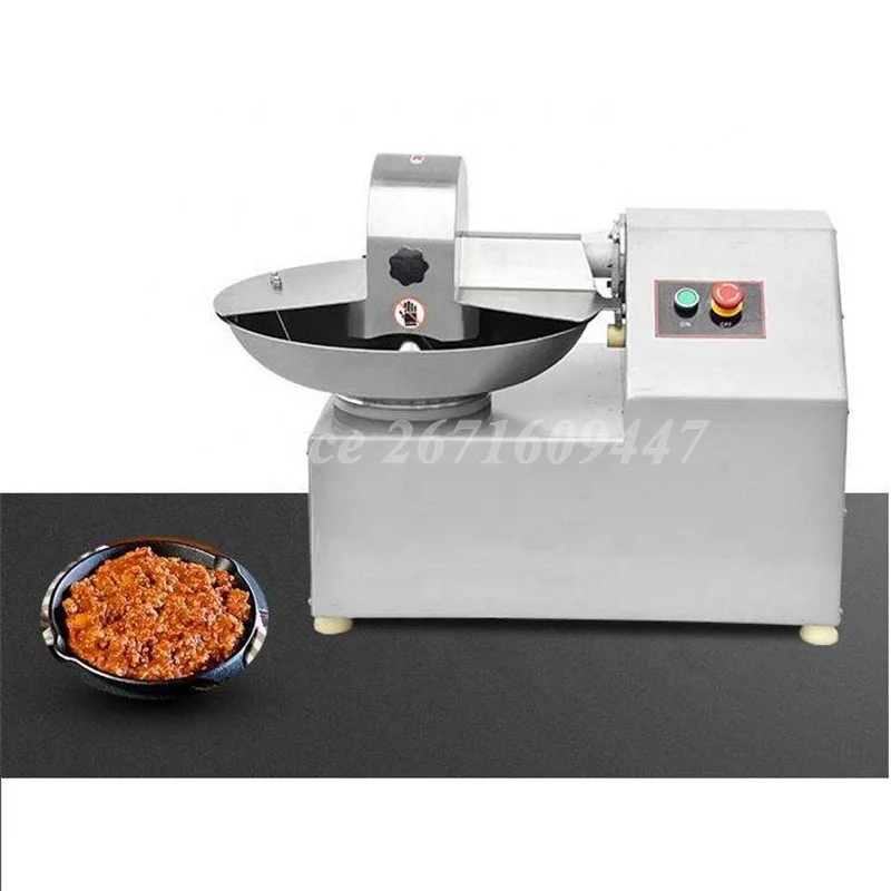 Commercial Stainless Steel Vegetable Chopper Machine in Factory Price Multifunctional Meat Vegetable Chopper Maker Bowl Cutter