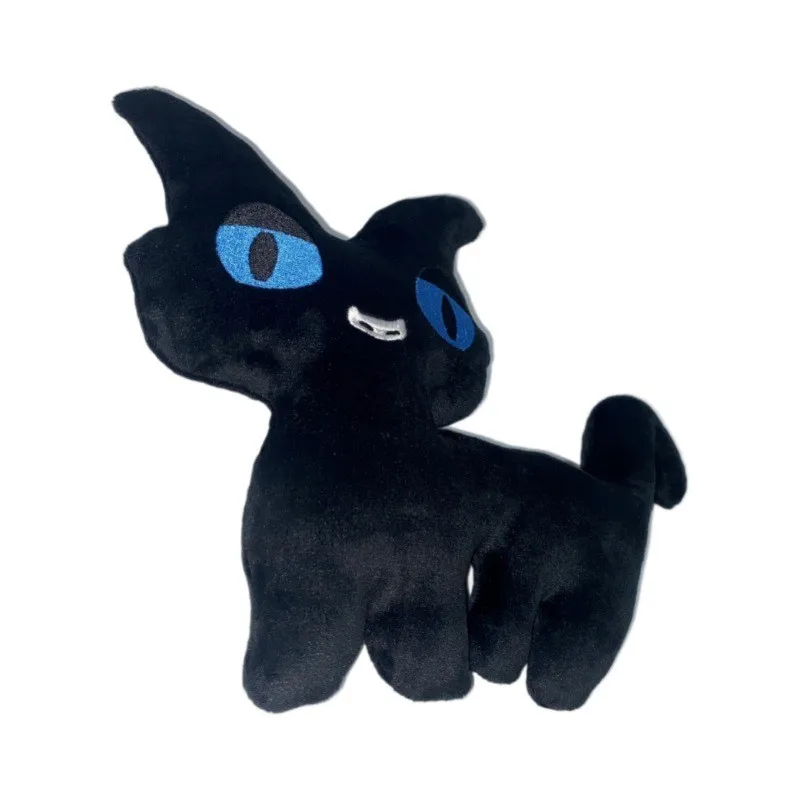 Coraline Cat Plushies The Cat Monster Stofftier Kissenpuppe Schwarze Katze Plüsch Geschenk für Fans Jungen und Mädchen für Partydekoration