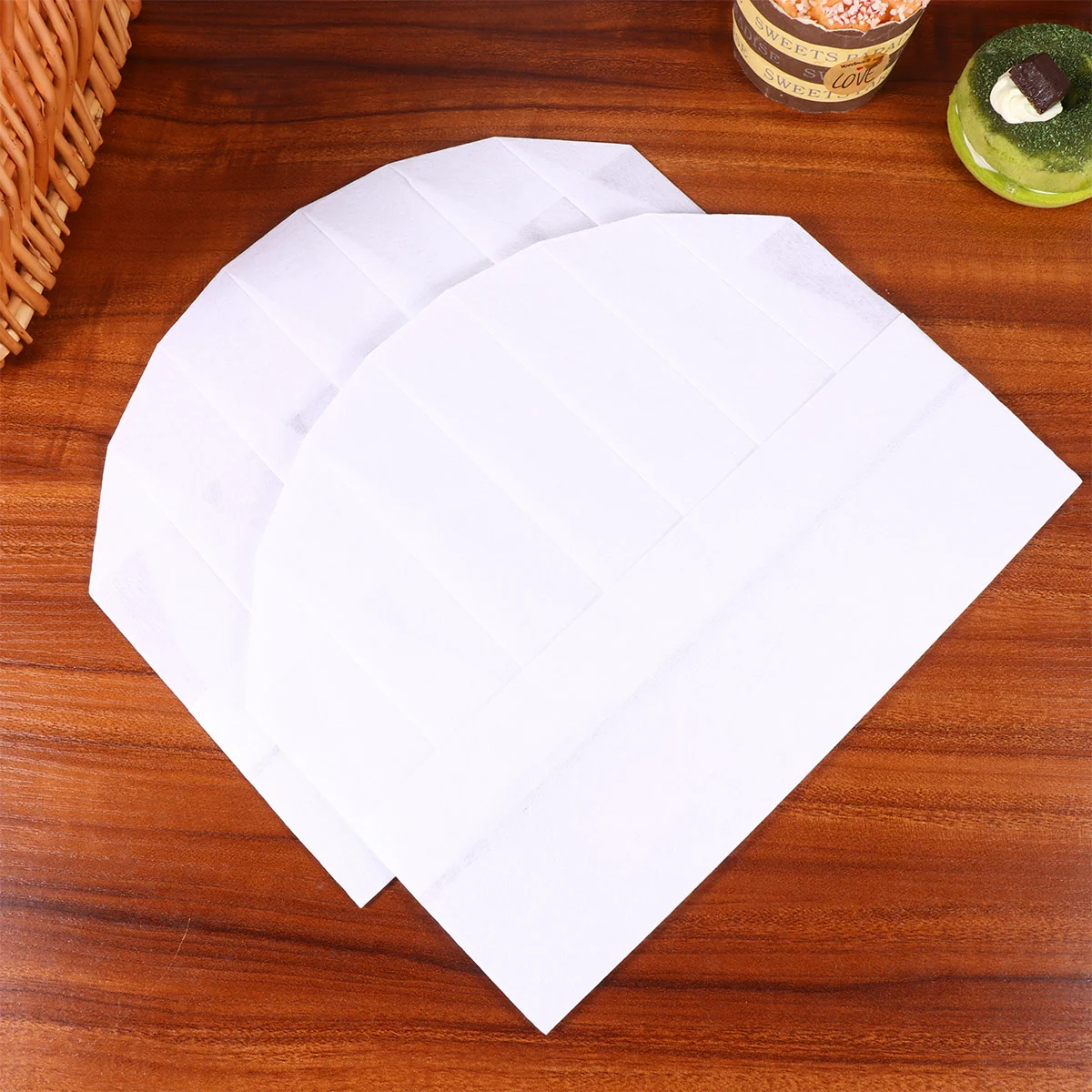 20 Pcs Chef Hat Comfortable Man Child Kitchen Blank Bulk Hats 25X20CM Toddler Baking Paper