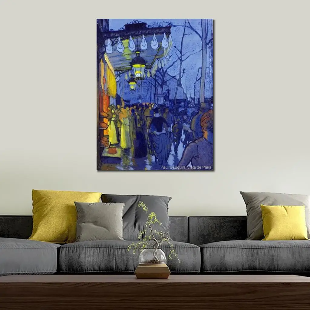 

Landscape Painting Vista De Paris Paul Gauguin Art Oil on Canvas Handmade High Quality