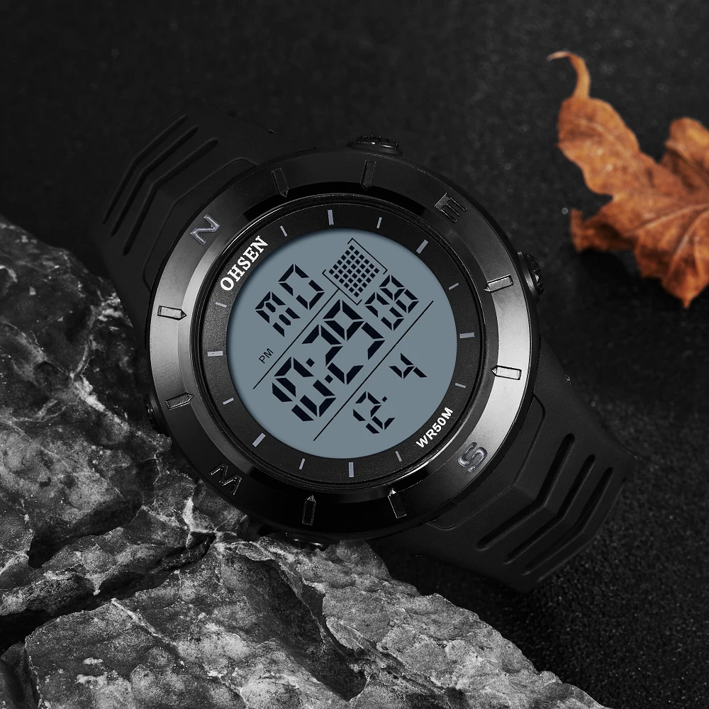 Digital Watch Military Waterproof Sport Men Watches Yellow Strap 50M Diving Fashion Electronic Wristwatch Tactical Male Clocks