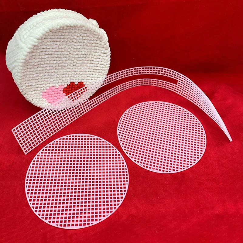 1PCS Knitting Weaving Plastic Mesh Sheet DIY Sewing Woven Bag Accessories Purse Making Supplies Crochet Projects