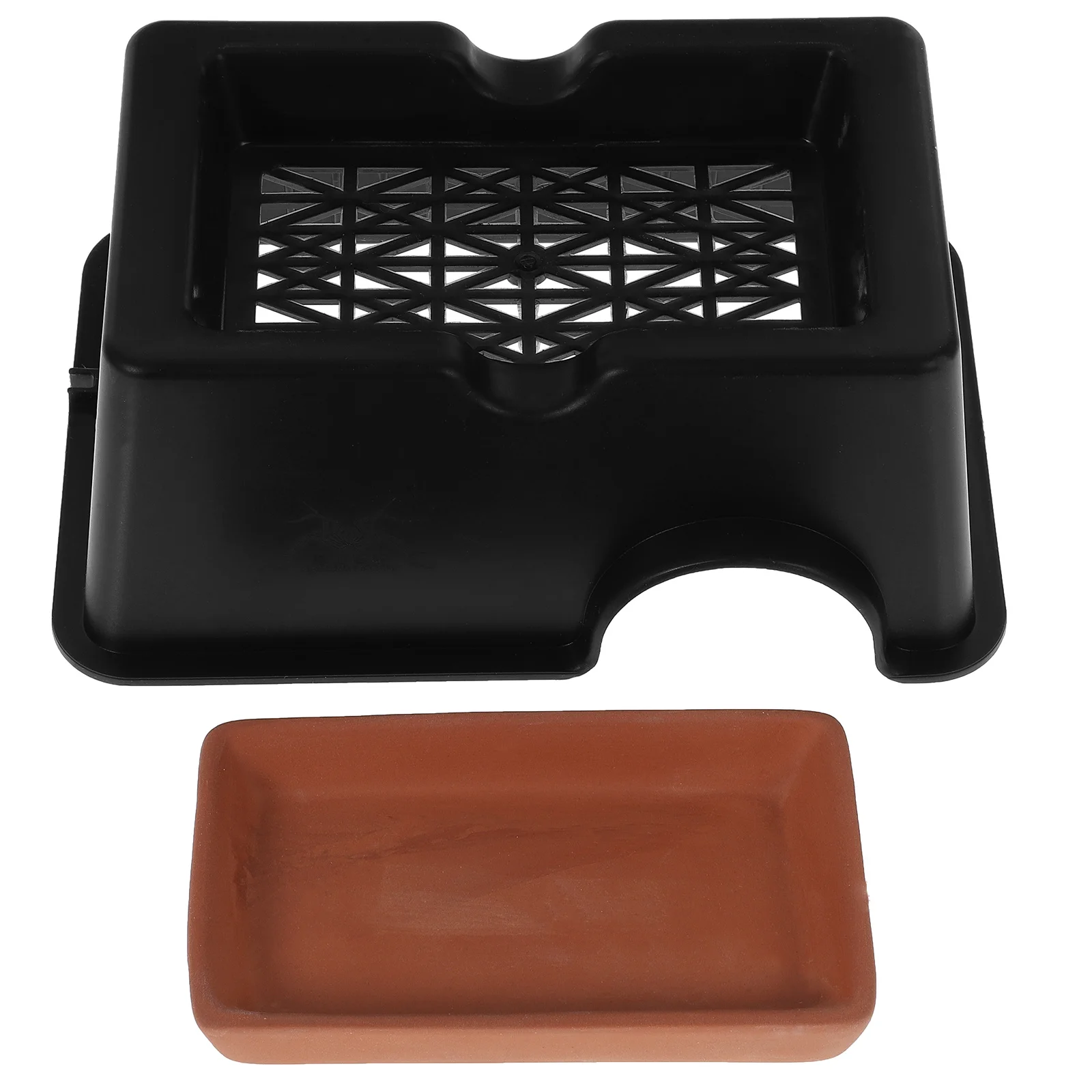 

Reptile Hide Rest Humidifying Nest Ceramic Durable Shelter Cave Habitat for Snakes Spiders Reptile Home Decoration