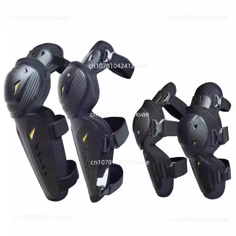 Motorcycle Knee Pads Elbow Pads Four-piece Set, Available in Winter, Electric Vehicle Knee Pads