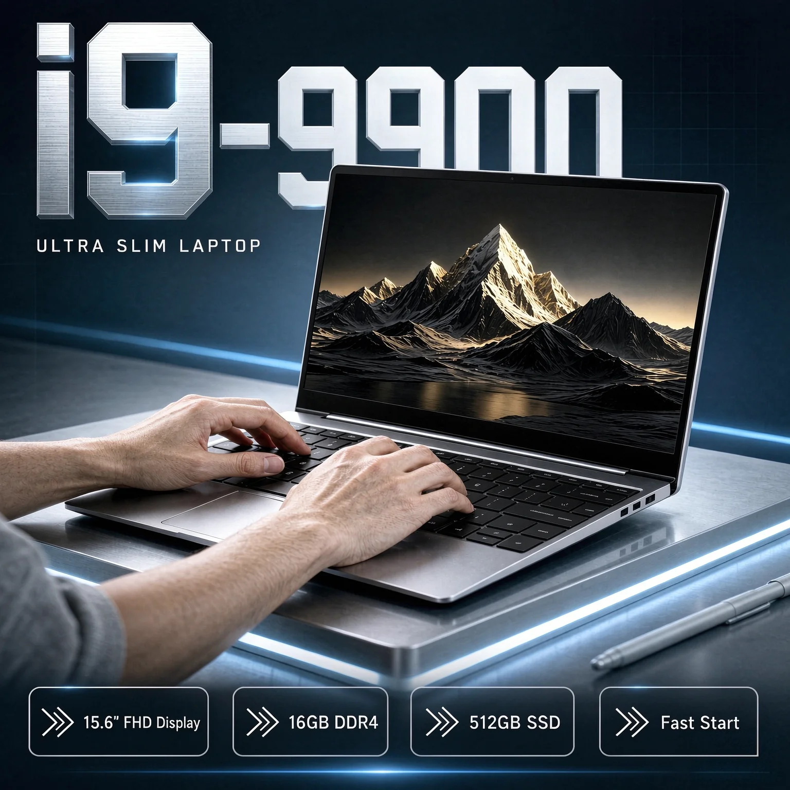 Intel Core i9 9900 15-6-Inch IPS Gaming Notebook, Ultra Slim, Workstation, 32GB RAM, 2TB SSD, 1920x1080, Office, Study. Pro New