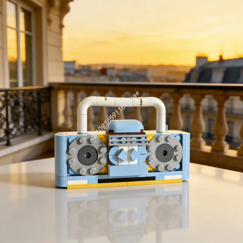 150pcs MOC Creator Boom Box Model Building Blocks Construction Assemble Creative Toys DIY Idea Brick Festival Gift Education