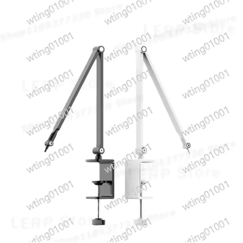 Heavy Duty Scissor Boom Arm Stand for Microphone Desk Mount Radio Studio Podcast Gaming Mic Holder