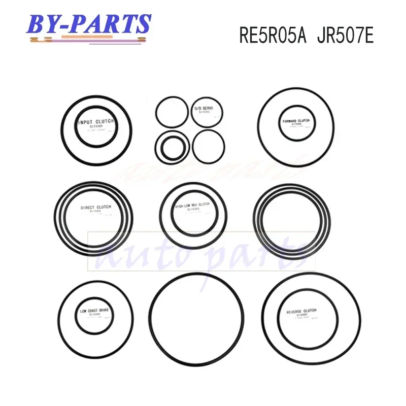 Auto Transmission Sealing Ring Repair Kit Car Accessories RE5R05A JR507E for NISSAN HYUNDAI Gearbox Rebuild Kit  K174A S174300