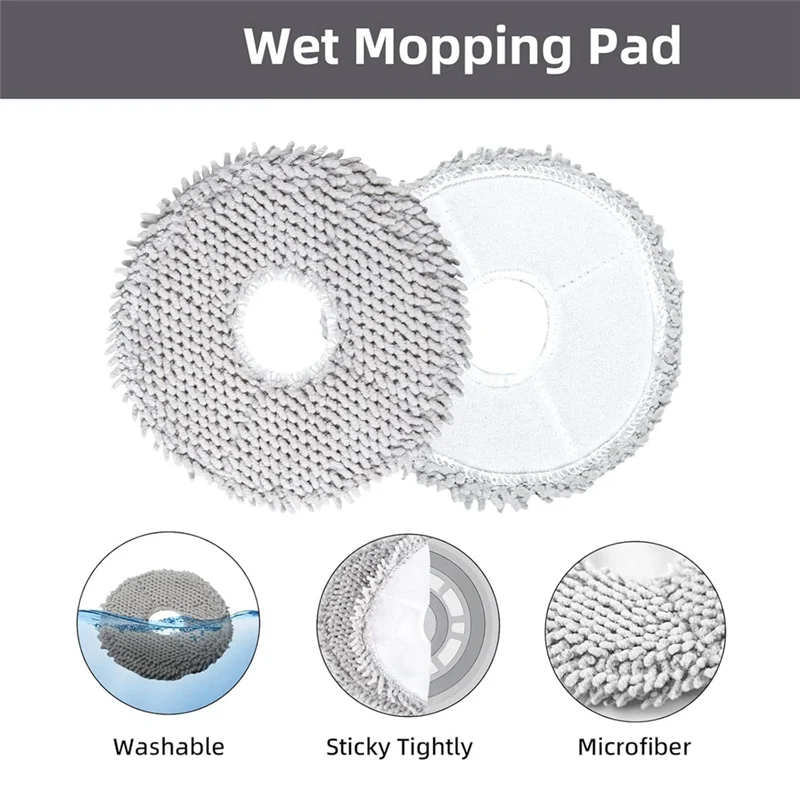 

SOFT-Vacuum Cleaner Replacement Parts For Xiaomi S20+ Plus Accessories Main Side Brush Hepa Filter Mop Pads Accessories Kits