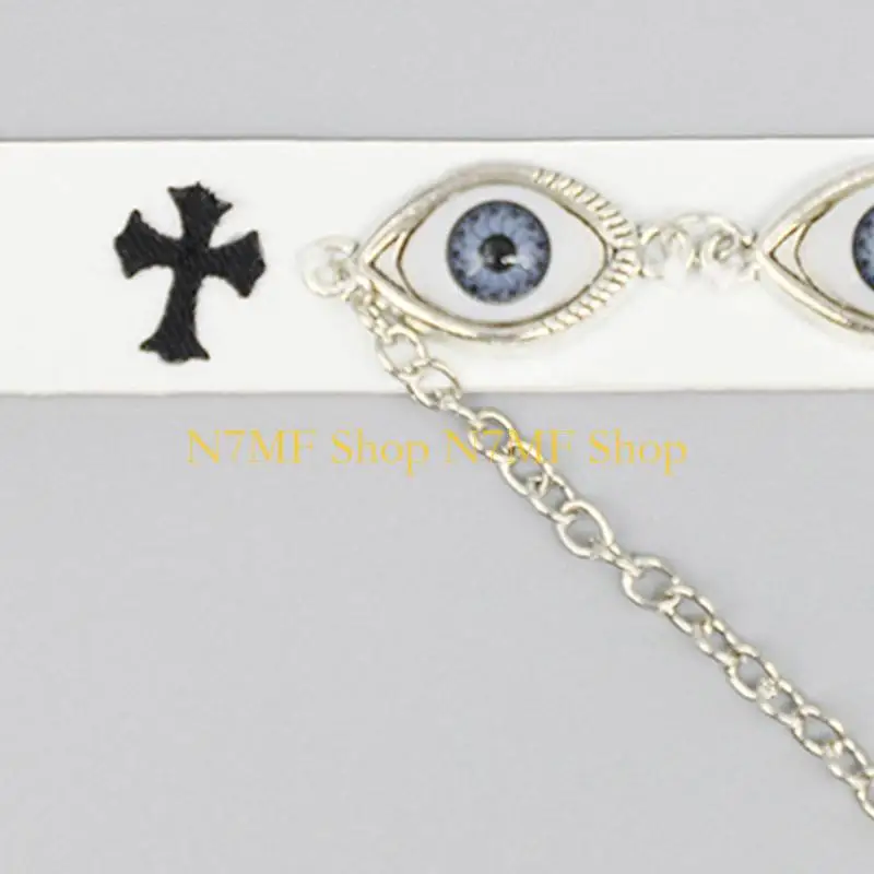N7MF لافتة للنظر الشياطين العين المختنق قابل للتعديل الشياطين العين المختنق قلادة قوي ومريح سلسلة عنق الزينة #3