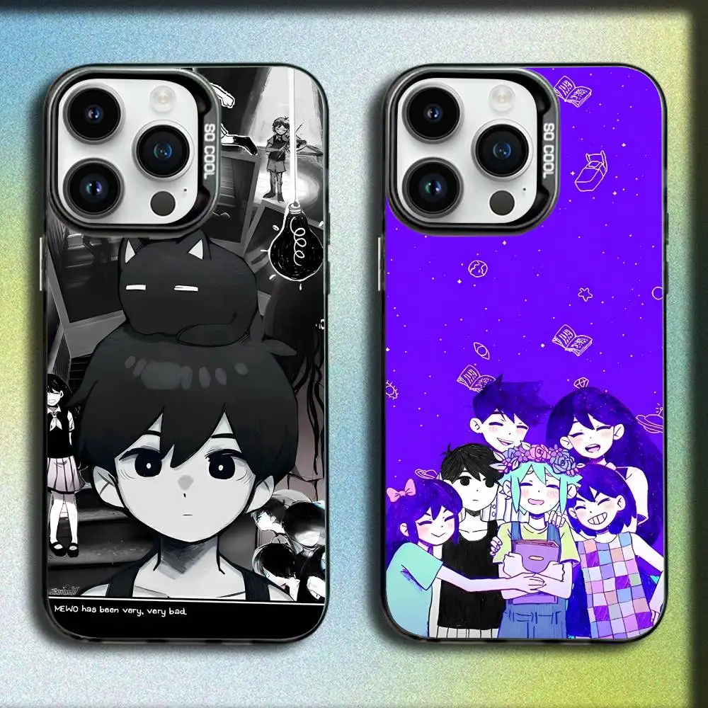 

O-Omori Game Phone Case For iPhone 17,16,15,14,13,12,11,Pro,Max,Plus,E,SE4,Air,Mini Black IMD Box