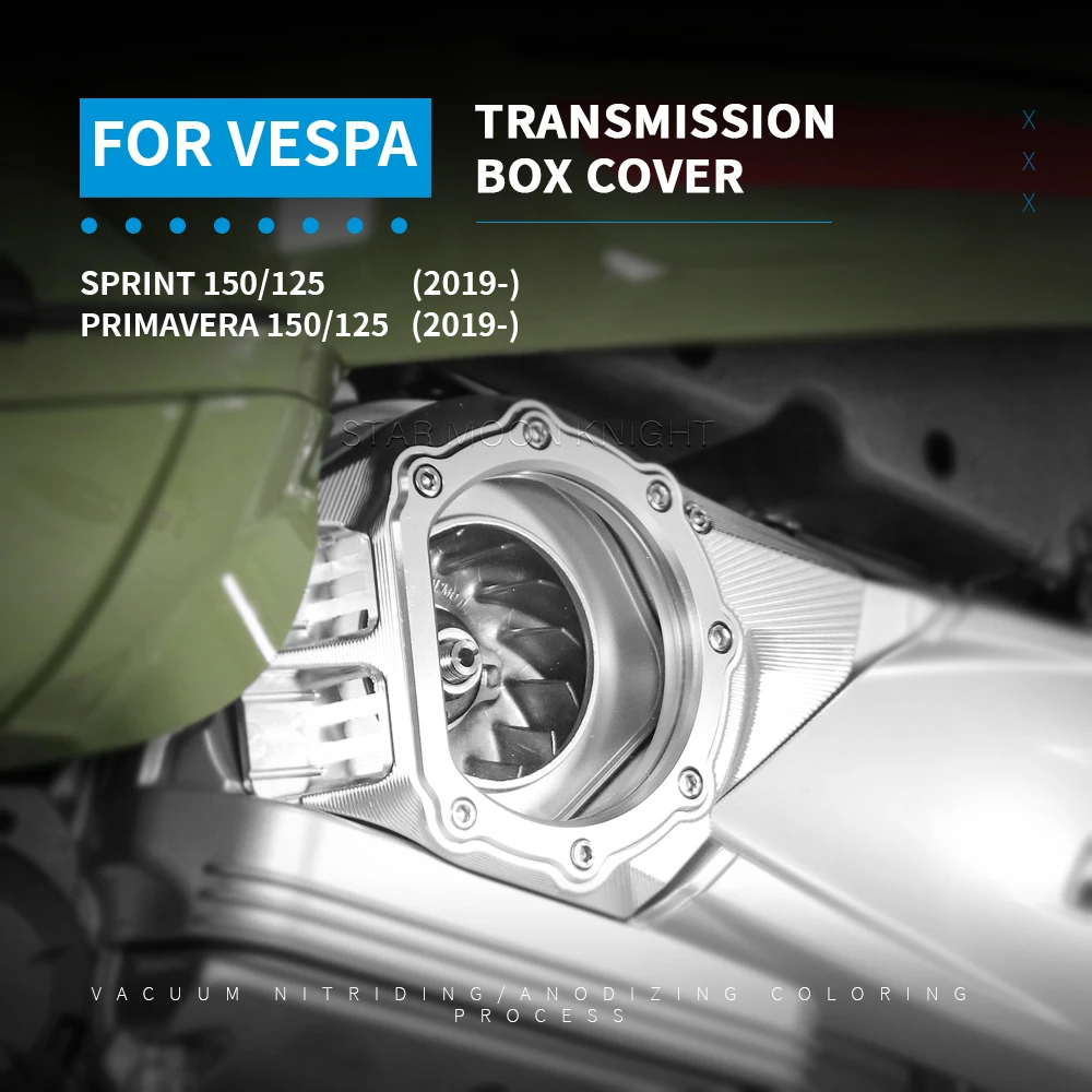 

Motorcycle Accessories Transmission Box Cover Engine Guard Protector Cover For Vespa Sprint Primavera 150 125 2019 2020 2021-