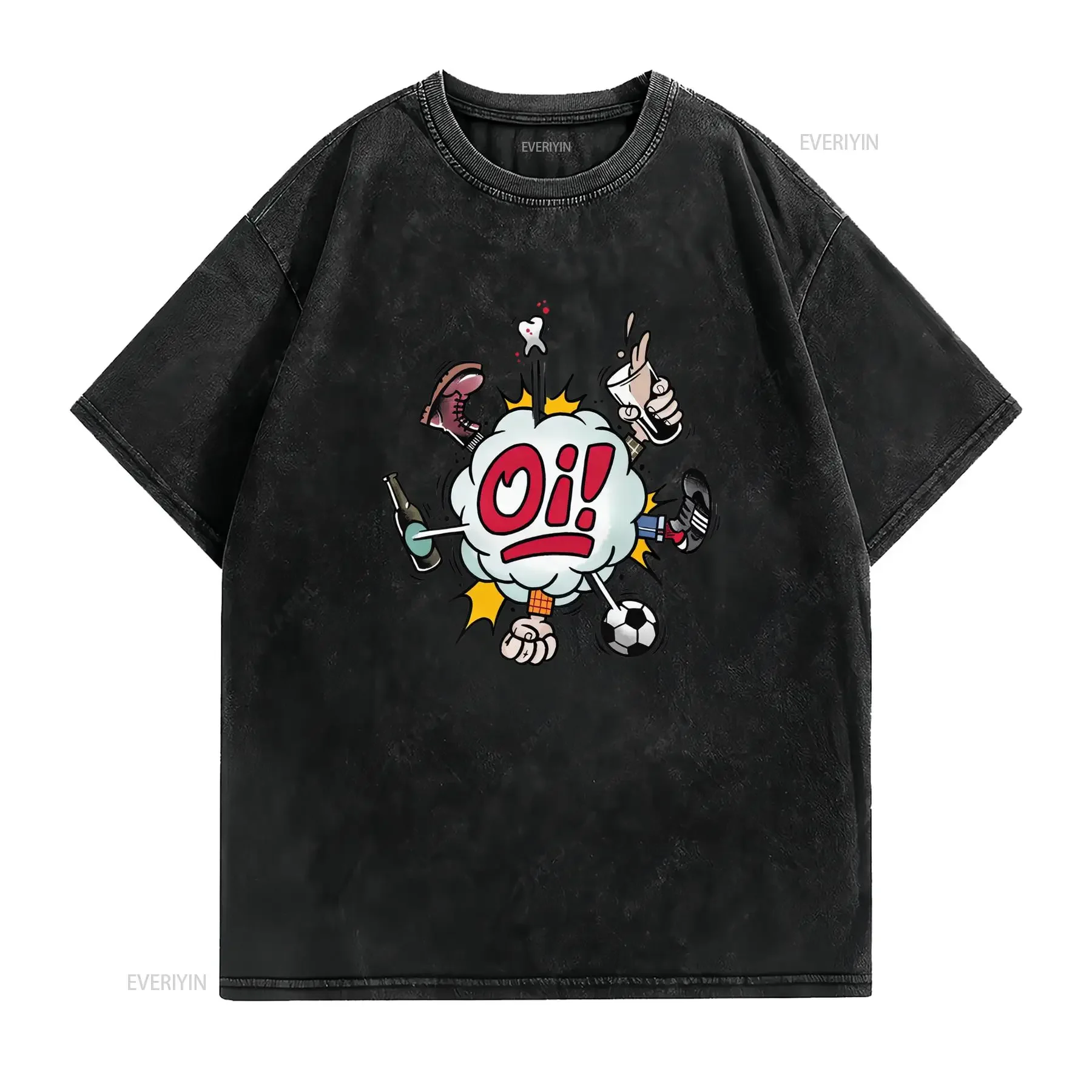Women's Oi Punk T Shirt Banned from the Pubs by Duck Plunkett Trojan Skinhead Street Style with Iconic Logo Print British
