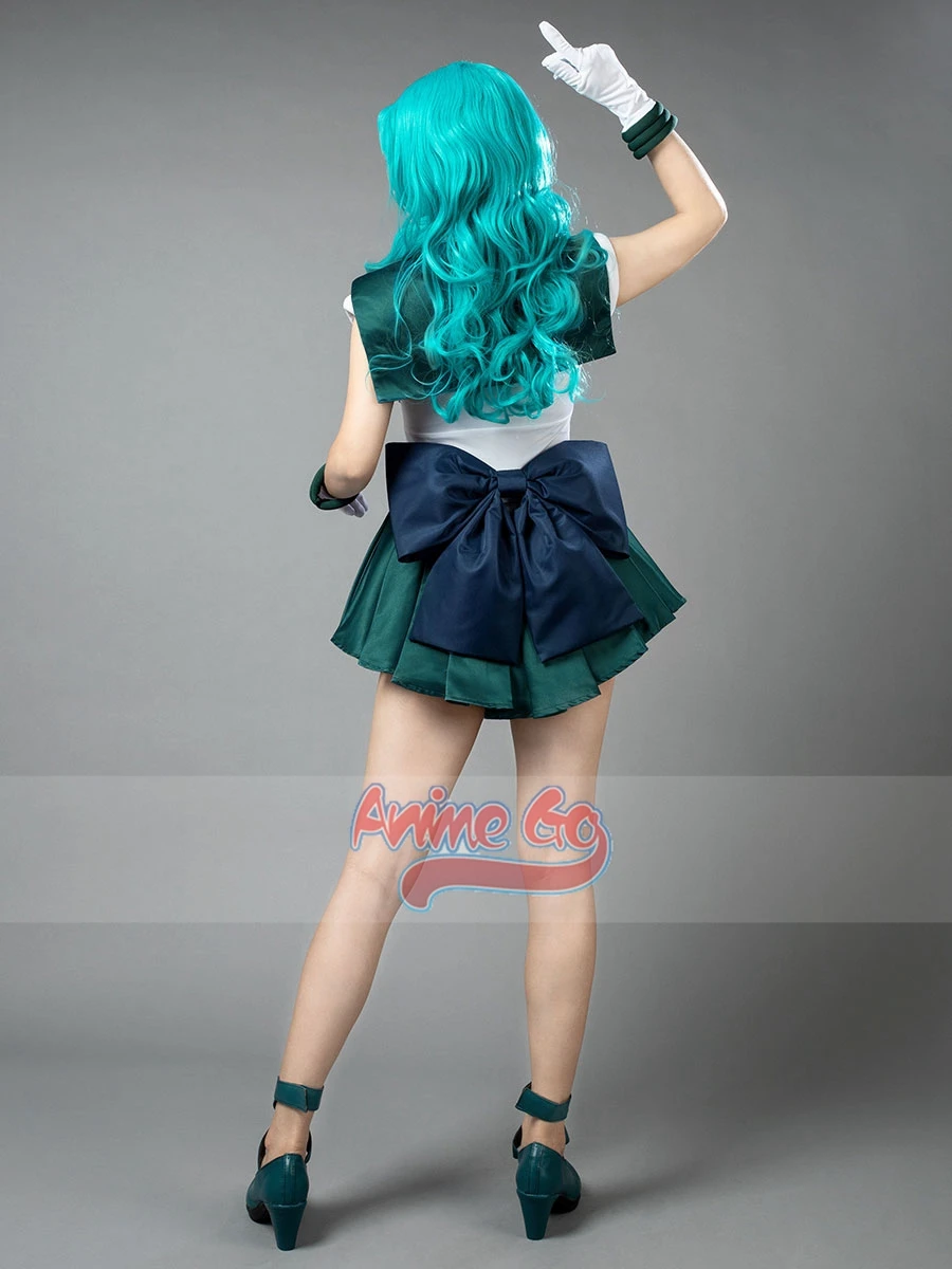 Anime Sailor Neptune Kaiou Michiru Cosplay Costume Dress for Women Halloween Outfit mp000515