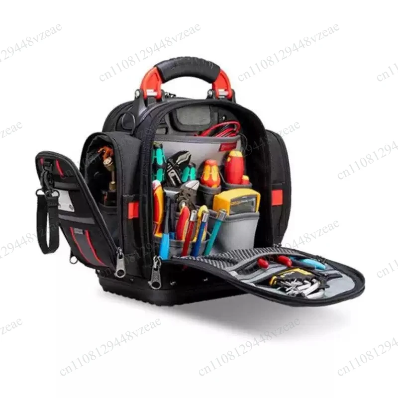 Heavy Duty Oxford Tool Bag Wear-Resistant Crossbody Shoulder Strap Portable Organizer Case